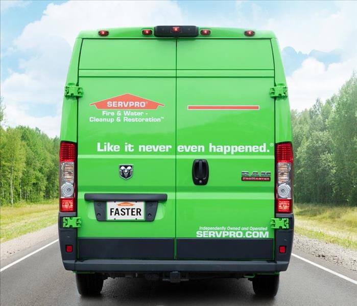 SERVPRO truck pictured outside on a sunny day